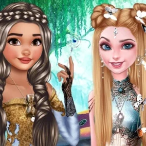 لعبة صالون شعر إلسا وموانا