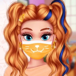 لعبة تصميم كمامة جميلة